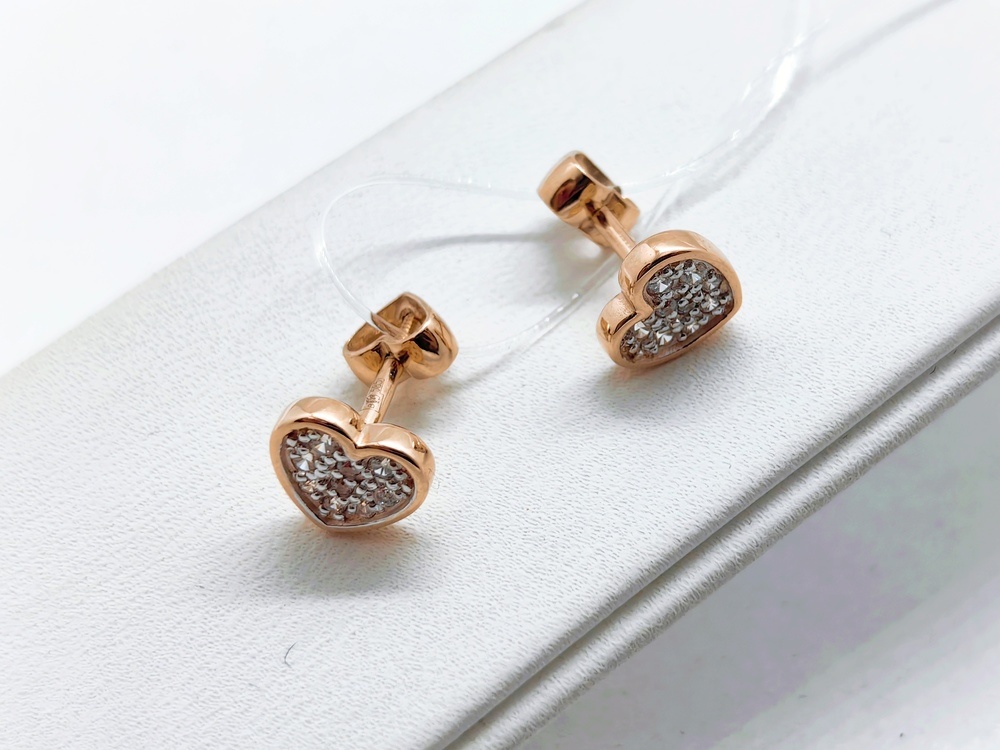 СЕРЬГИ ПУСЕТЫ с камнями (Au 585)