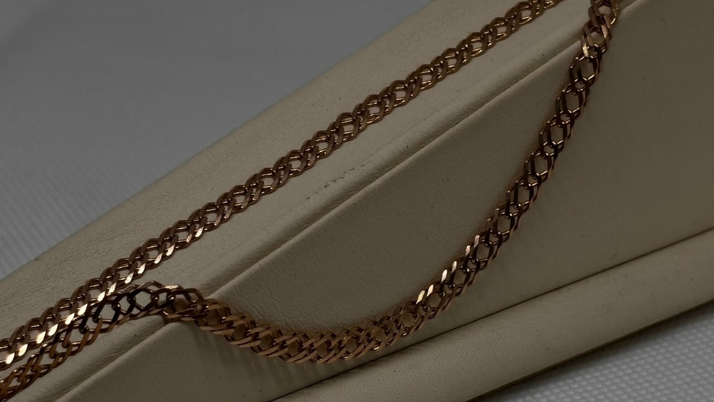 ЦЕПЬ ПОЛНОВЕСНАЯ Ромб двойной (Au 585)