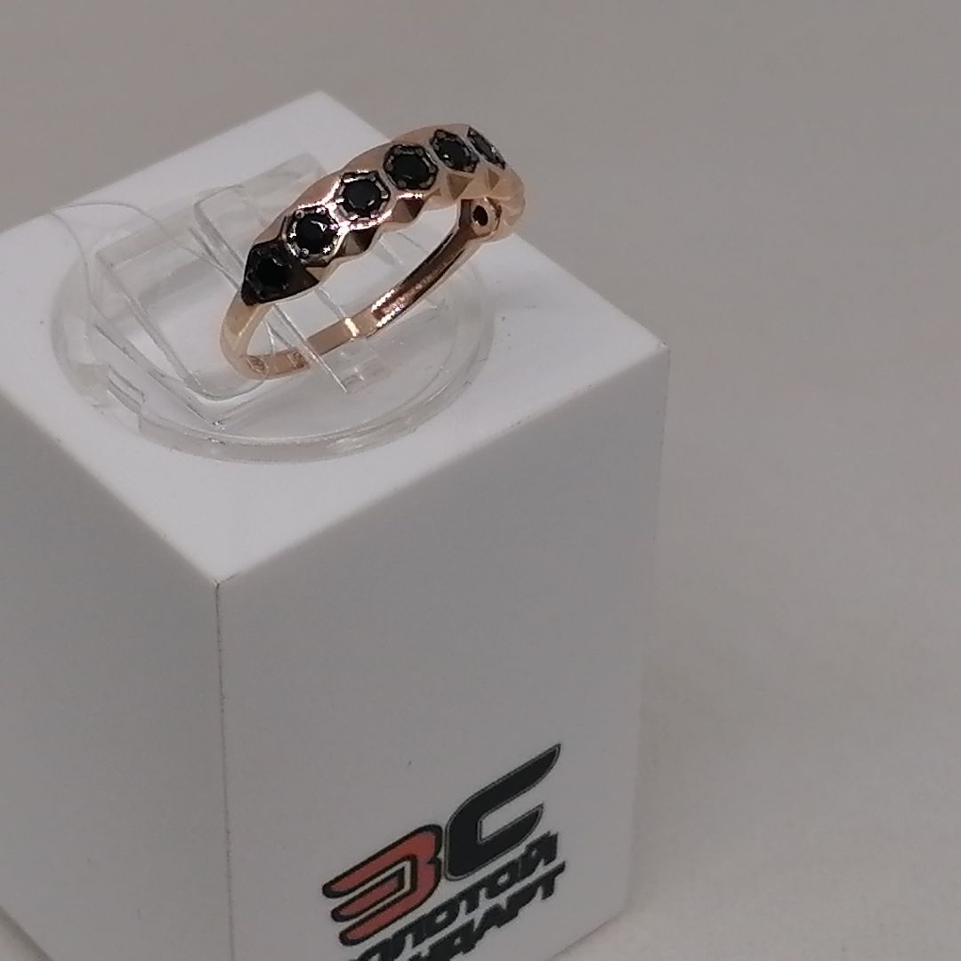 КОЛЬЦО С КАМНЯМИ (Au 585)