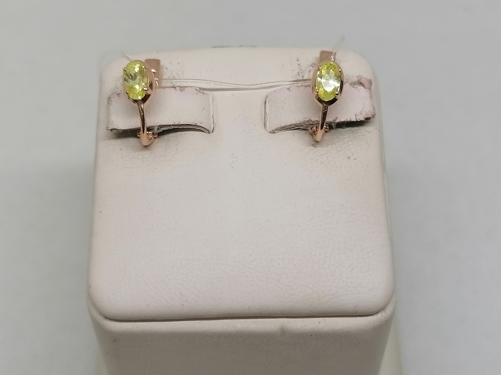 СЕРЬГИ С КАМНЕМ (Au 585)