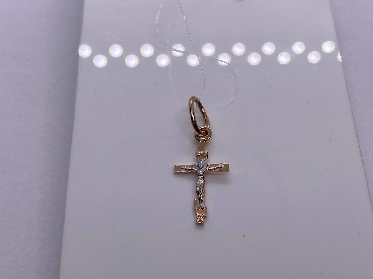 810-00369-10-00-00-00 ПОДВЕСКА КРЕСТ без камня (Au 585)