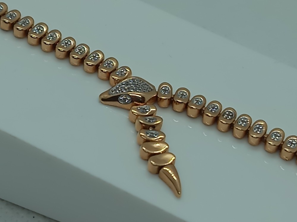 БРАСЛЕТ С КАМНЯМИ (Au 585)