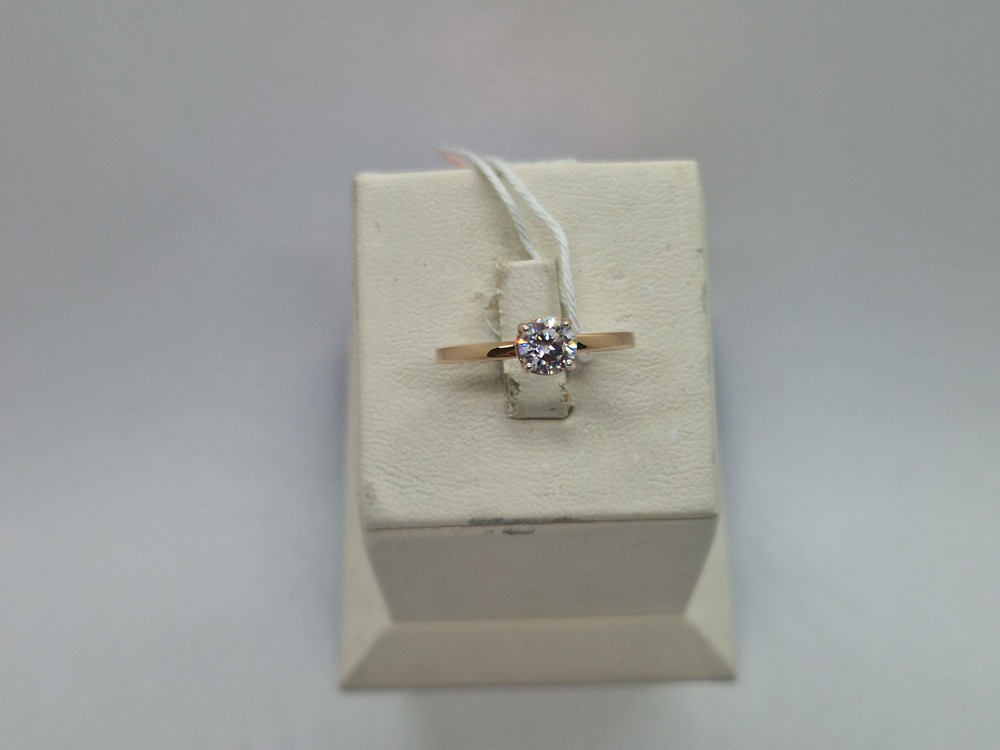 КОЛКМ585 КОЛЬЦО С КАМНЕМ (Au 585)