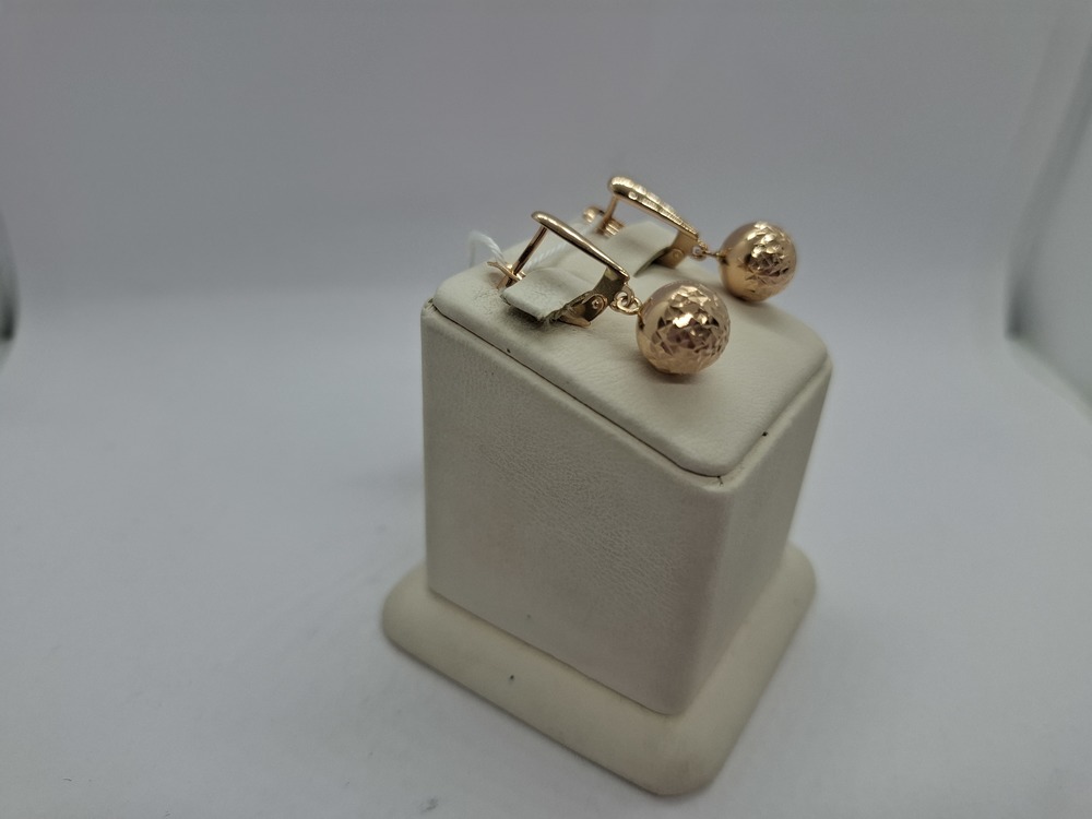 СБКМ585 СЕРЬГИ БЕЗ КАМНЯ (Au 585)