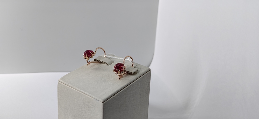 СКМ583 СЕРЬГИ С КАМНЕМ (Au 583) СКМ583 СЕРЬГИ С КАМНЕМ (Au 583)