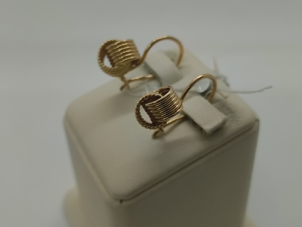 СЕРЬГИ БЕЗ КАМНЯ (Au 583)