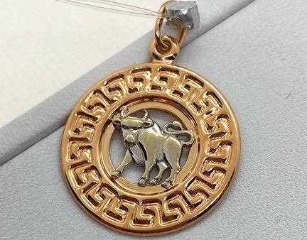 5562/телец ПОДВЕСКА ЗНАК ЗОДИАКА ТЕЛЕЦ (Au 585)