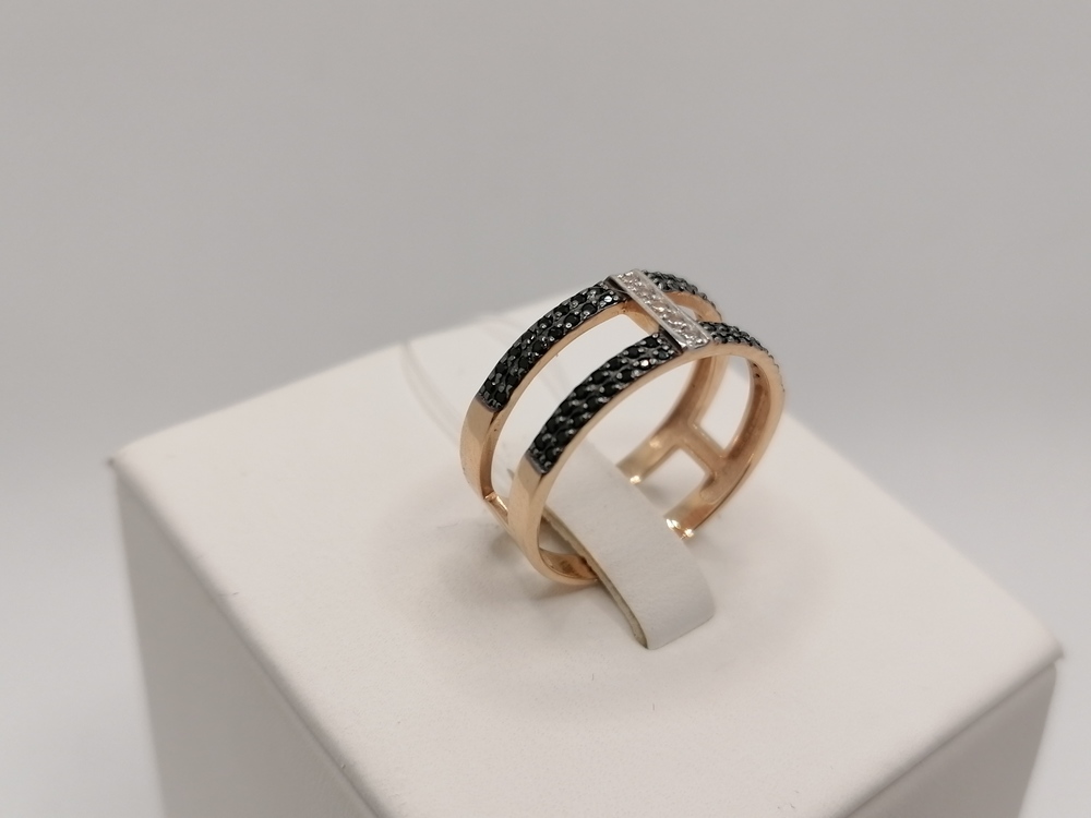 КОЛЬЦО С КАМНЯМИ (Au 585)