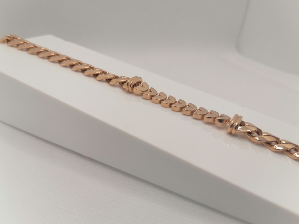 БРАСЛЕТ ПУСТОТЕЛЫЙ Фантазия (Au 585)