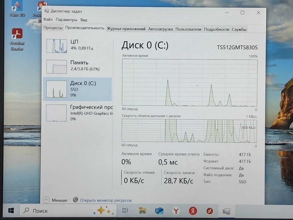 Ноутбук Acer SWIFT SF114-32 N17W6; Pentium N5000, Intel UHD Graphics 605, 4 Гб, Нет, 500 Гб