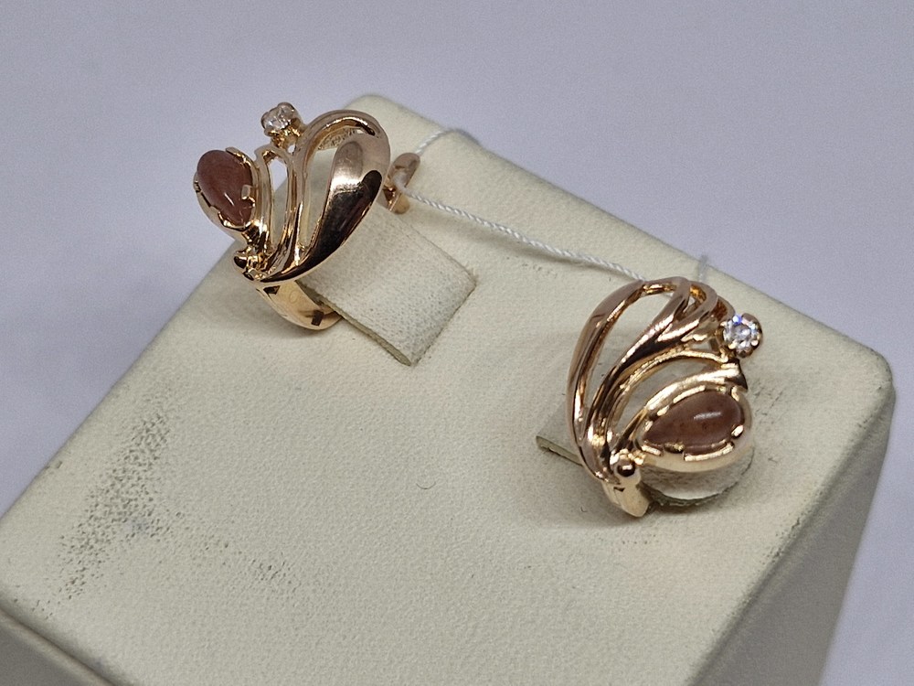 СЕРЬГИ С КАМНЯМИ (Au 583)