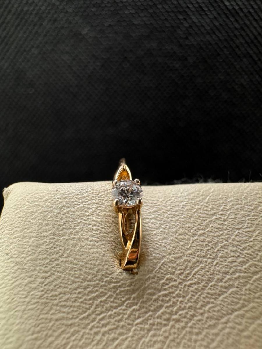 СЕРЬГИ С КАМНЕМ (Au 585)