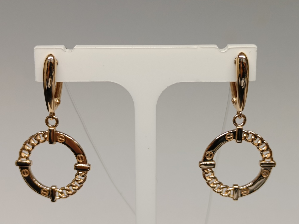 СЕРЬГИ БЕЗ КАМНЯ (Au 585)