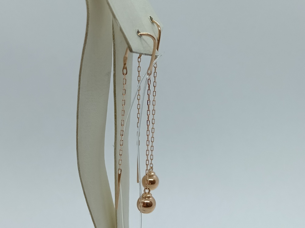 51-123-01623-1 СЕРЬГИ ПРОДЕВКИ без камня (Au 585)