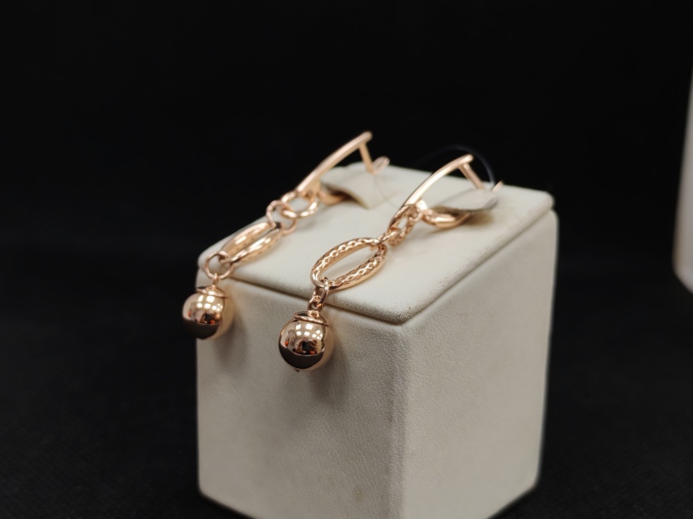 СЕРЬГИ БЕЗ КАМНЯ (Au 585)