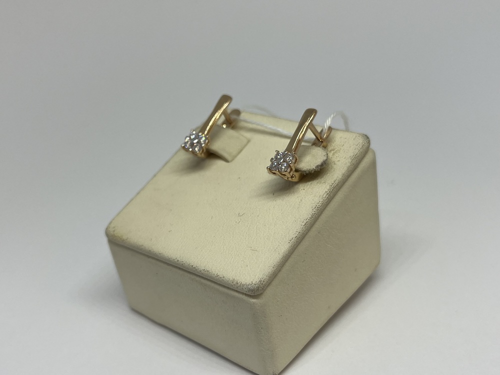 СЕРЬГИ С КАМНЯМИ (Au 585)