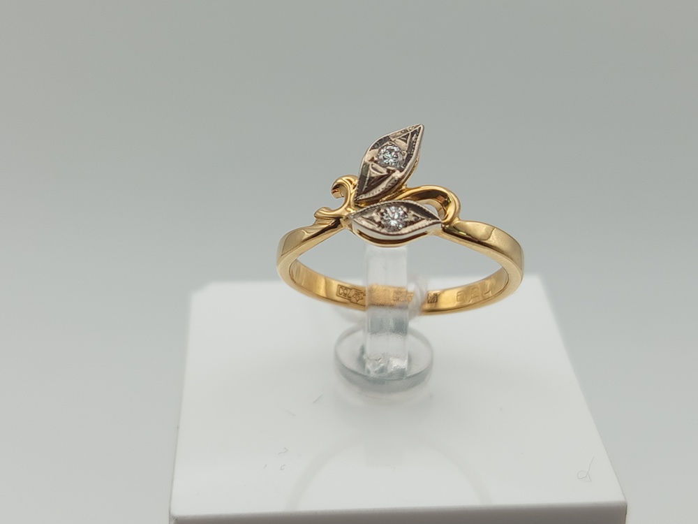 КОЛЬЦО БРИЛЛИАНТ Au 750