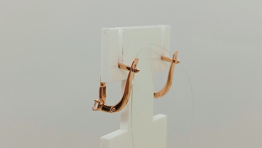 СЕРЬГИ С КАМНЕМ (Au 585)