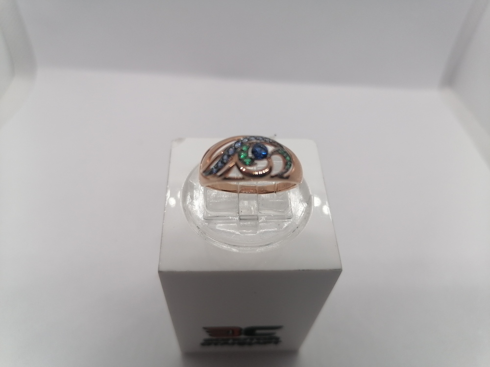 019139 КОЛЬЦО С КАМНЯМИ (Au 585)