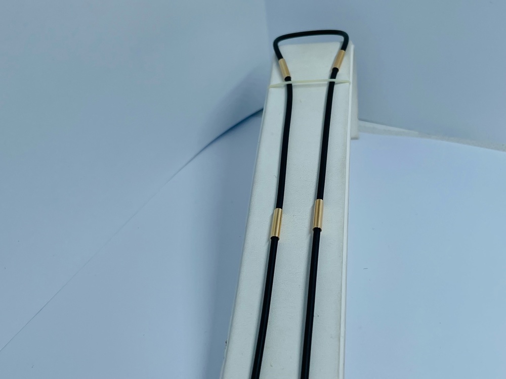 6030В-4 КОЛЬЕ КАУЧУК (Au 585)