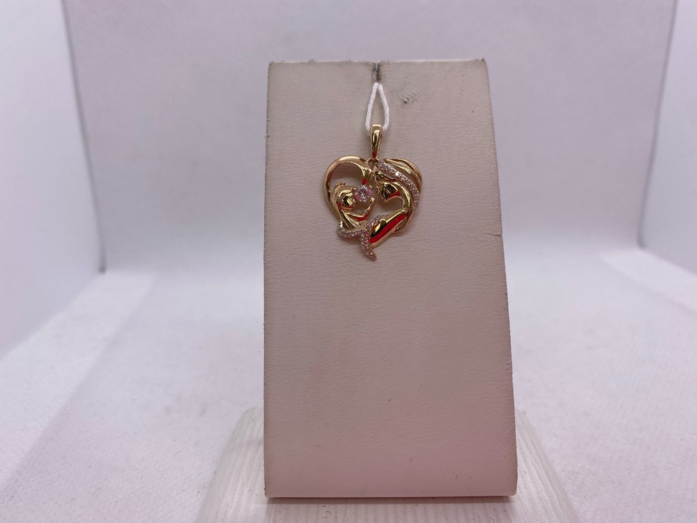 ПОДКМИ585 ПОДВЕСКА С КАМНЯМИ (Au 585)