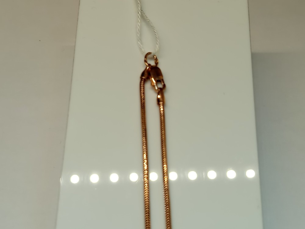 ЦЕПЬ ПУСТОТЕЛАЯ Жгут(снейк) (Au 585)