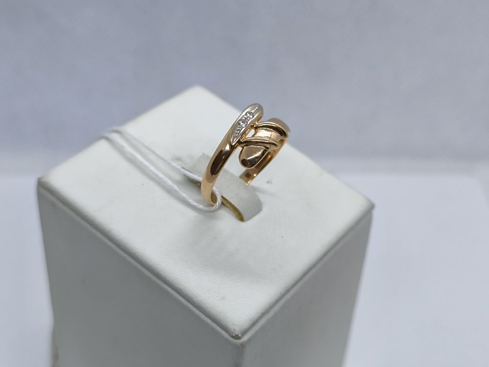 КОЛЬЦО С КАМНЯМИ (Au 585)