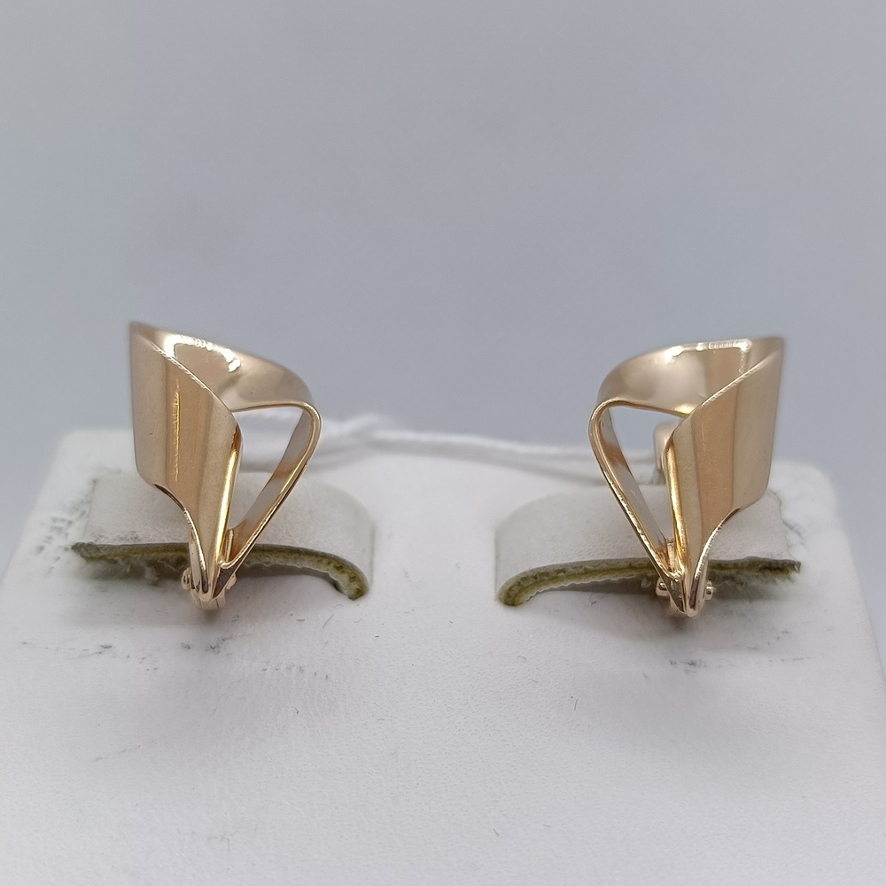 СЕРЬГИ БЕЗ КАМНЯ (Au 585)