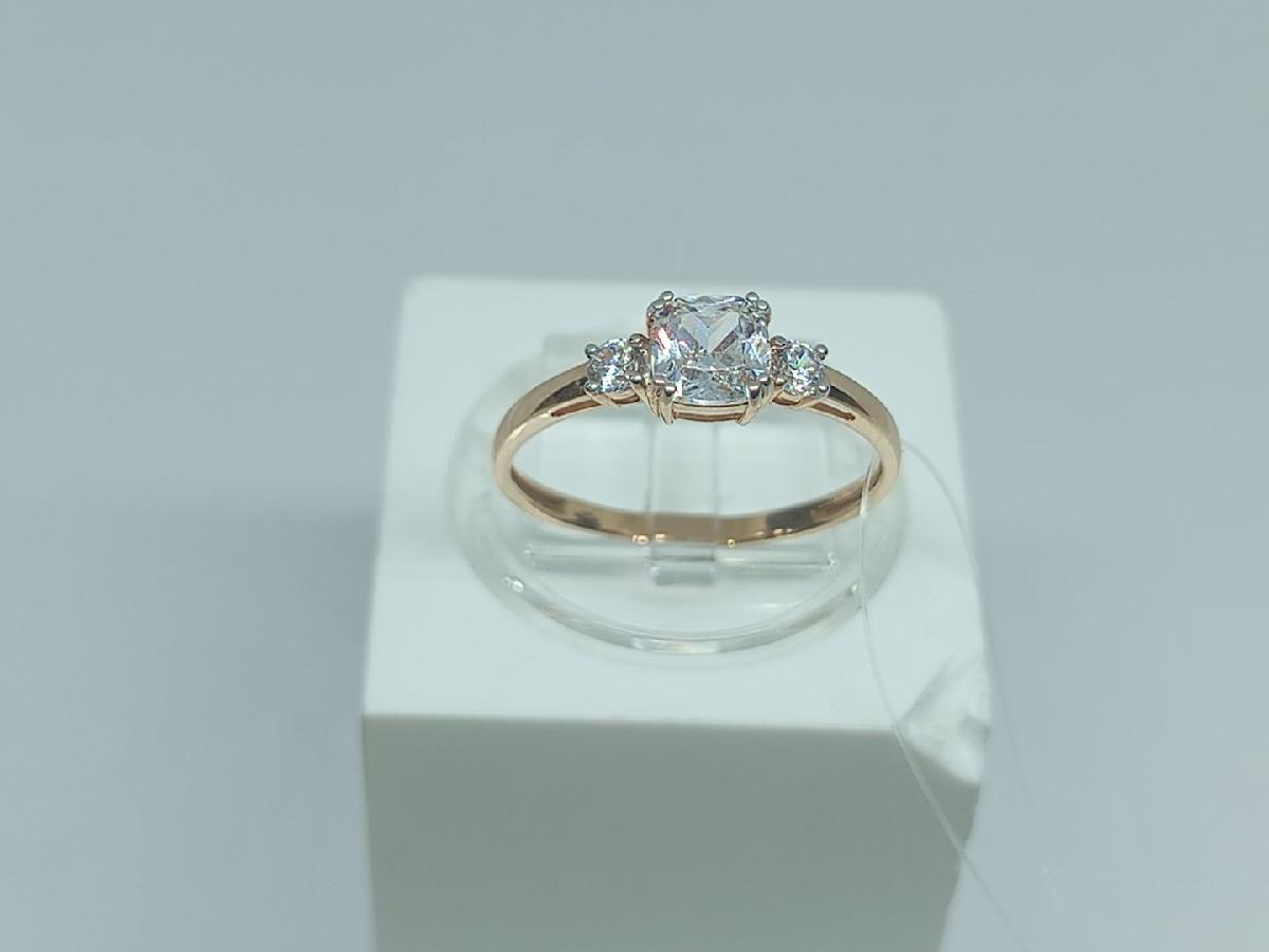 КОЛЬЦО С КАМНЯМИ (Au 585)