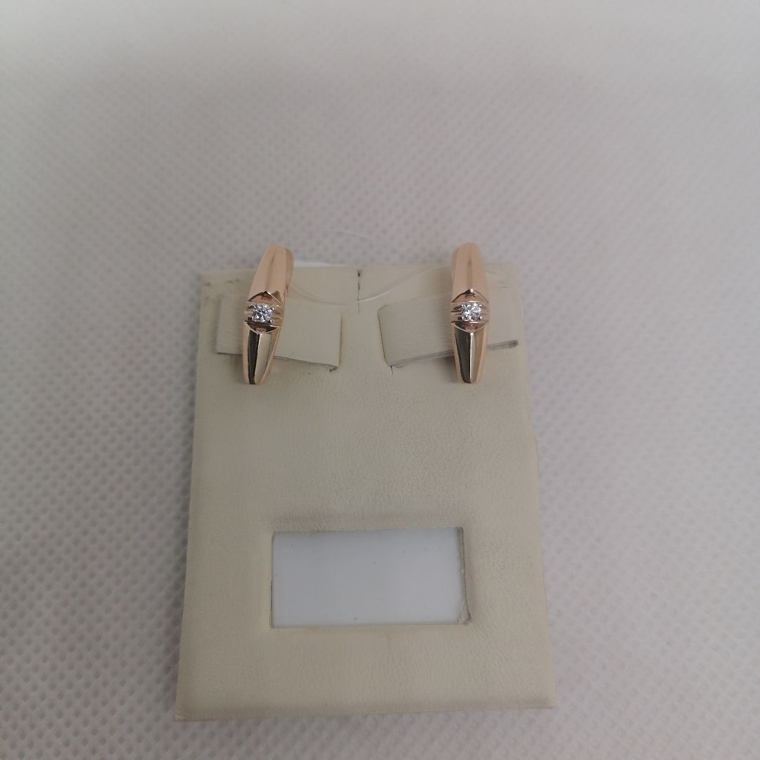 СЕРЬГИ С КАМНЕМ (Au 585)