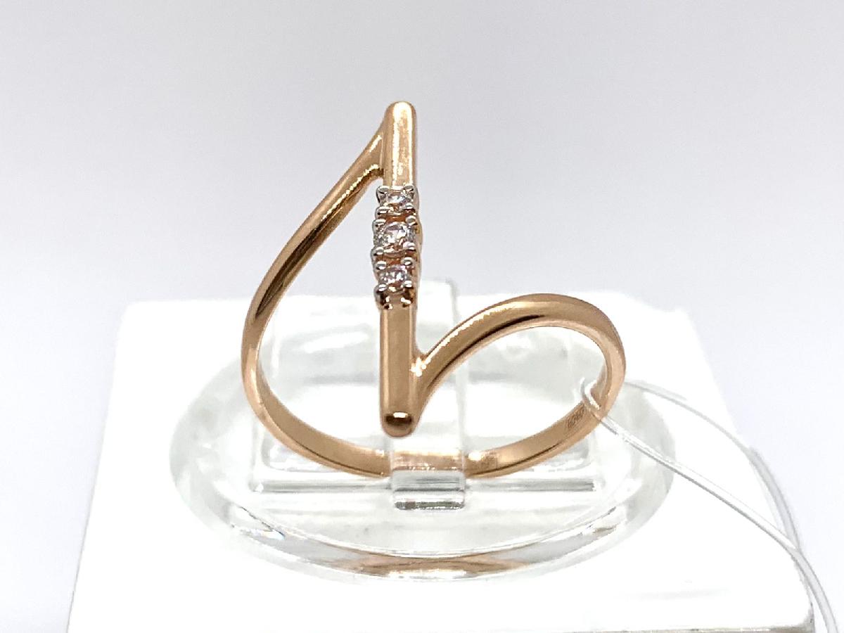 КОЛЬЦО С КАМНЯМИ (Au 585)