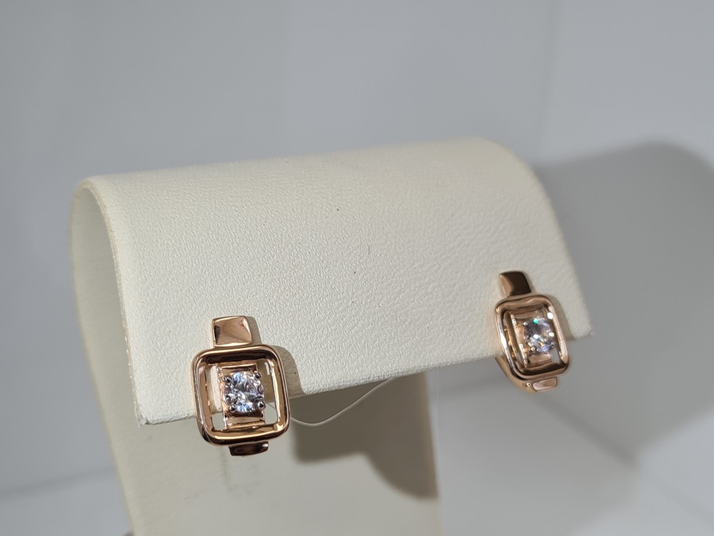 СЕРЬГИ С КАМНЕМ (Au 585)