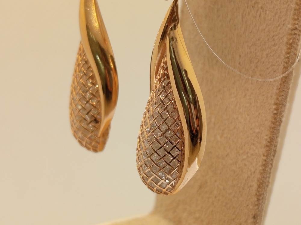 СЕРЬГИ С КАМНЯМИ (Au 585)