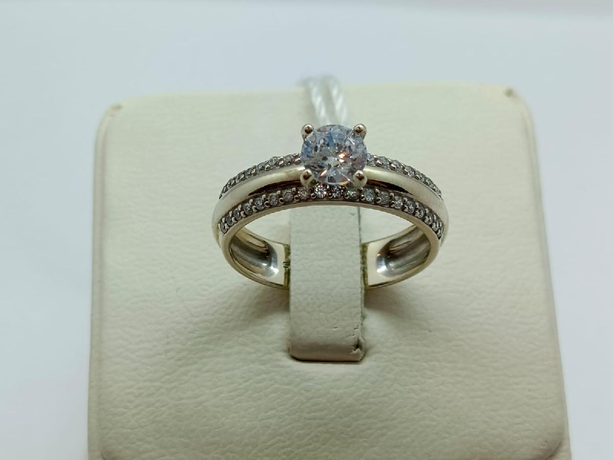 КОЛКМИ585 КОЛЬЦО С КАМНЯМИ (Au 585)