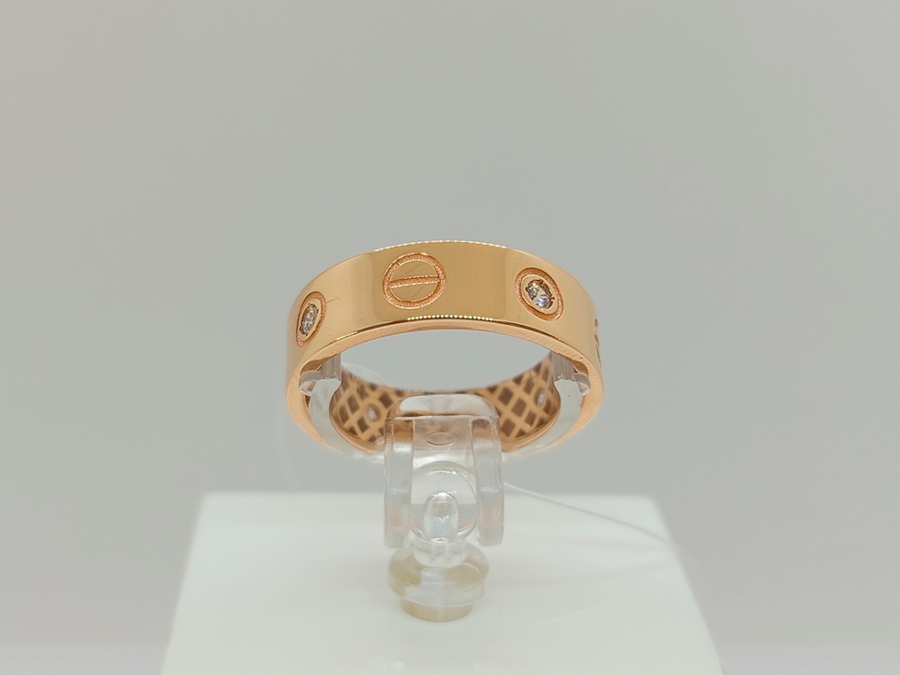 КОЛЬЦО С КАМНЯМИ (Au 585)