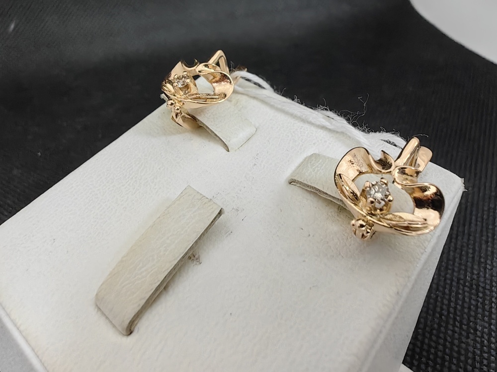 СЕРЬГИ БРИЛЛИАНТ Au 583