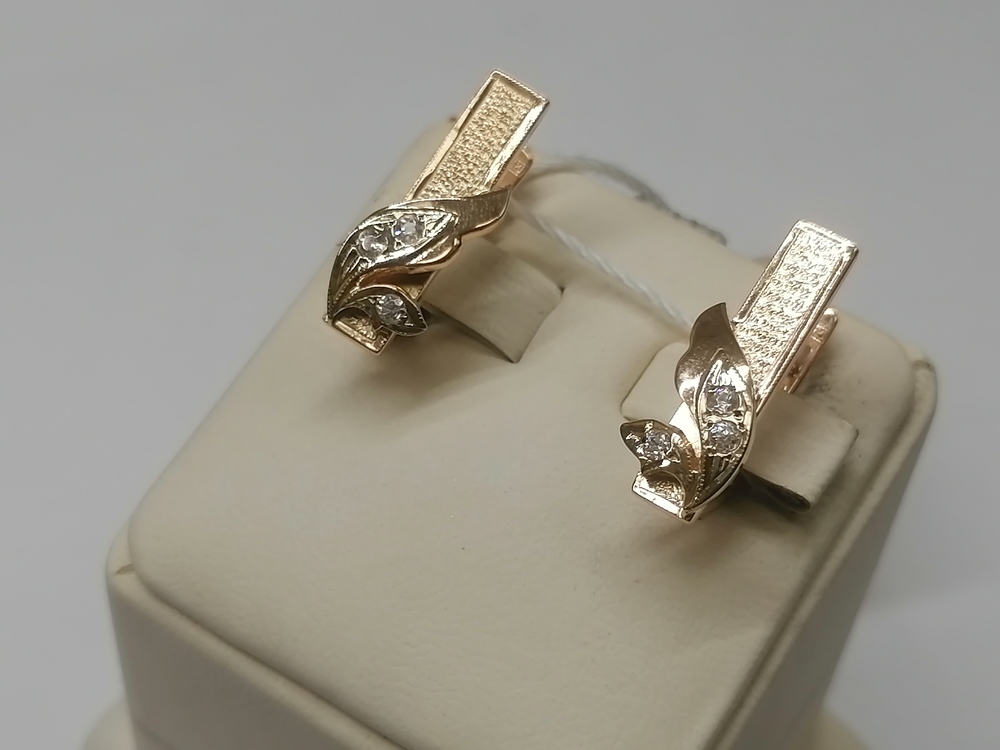 СЕРЬГИ С КАМНЯМИ (Au 583)