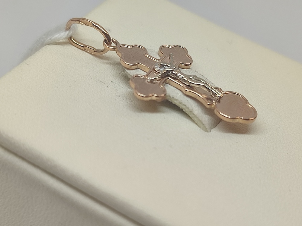 ПОДКБК585 ПОДВЕСКА КРЕСТ БЕЗ КАМНЯ (Au 585)