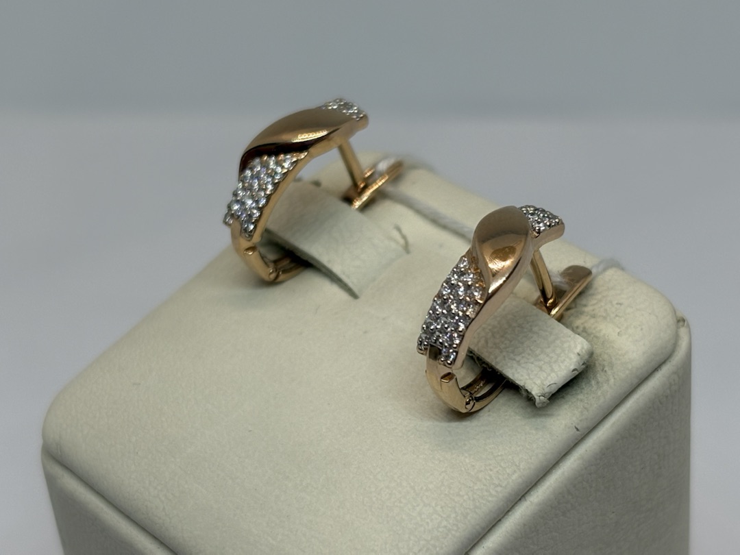 СЕРЬГИ С КАМНЯМИ (Au 585)