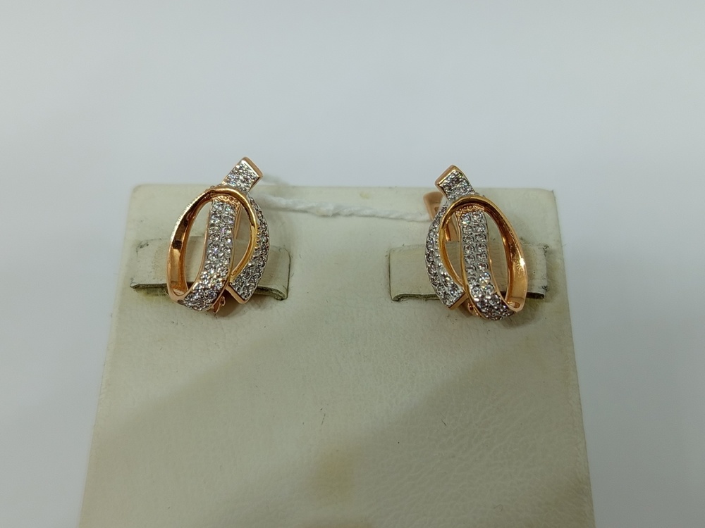 СКМИ585 СЕРЬГИ С КАМНЯМИ (Au 585)