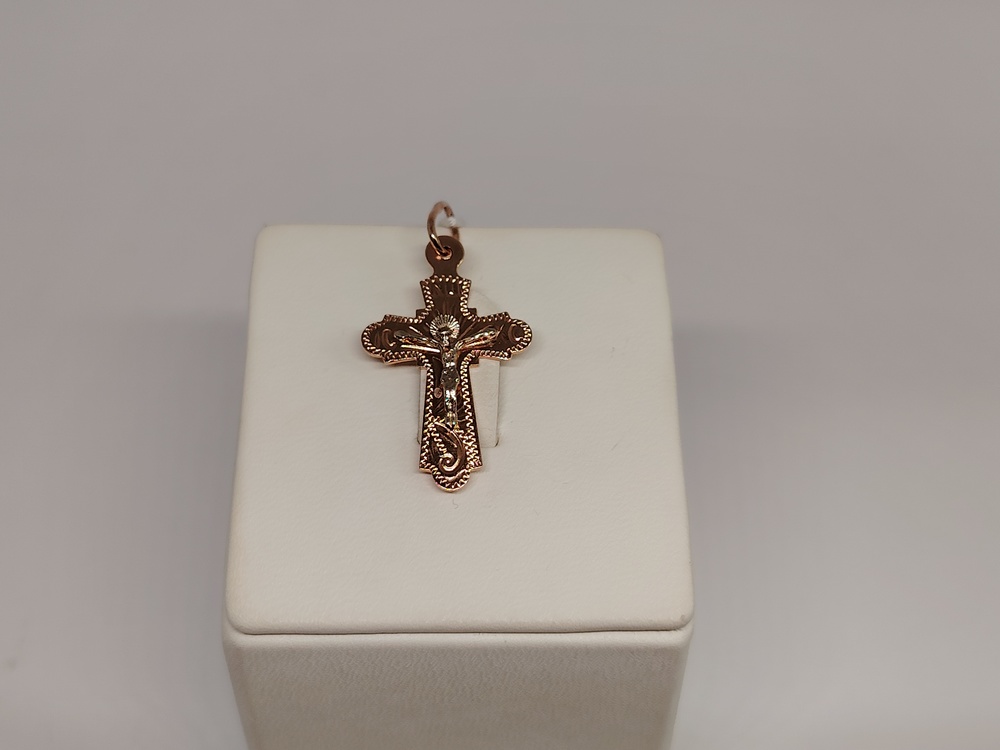 ПОДКБК585 ПОДВЕСКА КРЕСТ БЕЗ КАМНЯ (Au 585)