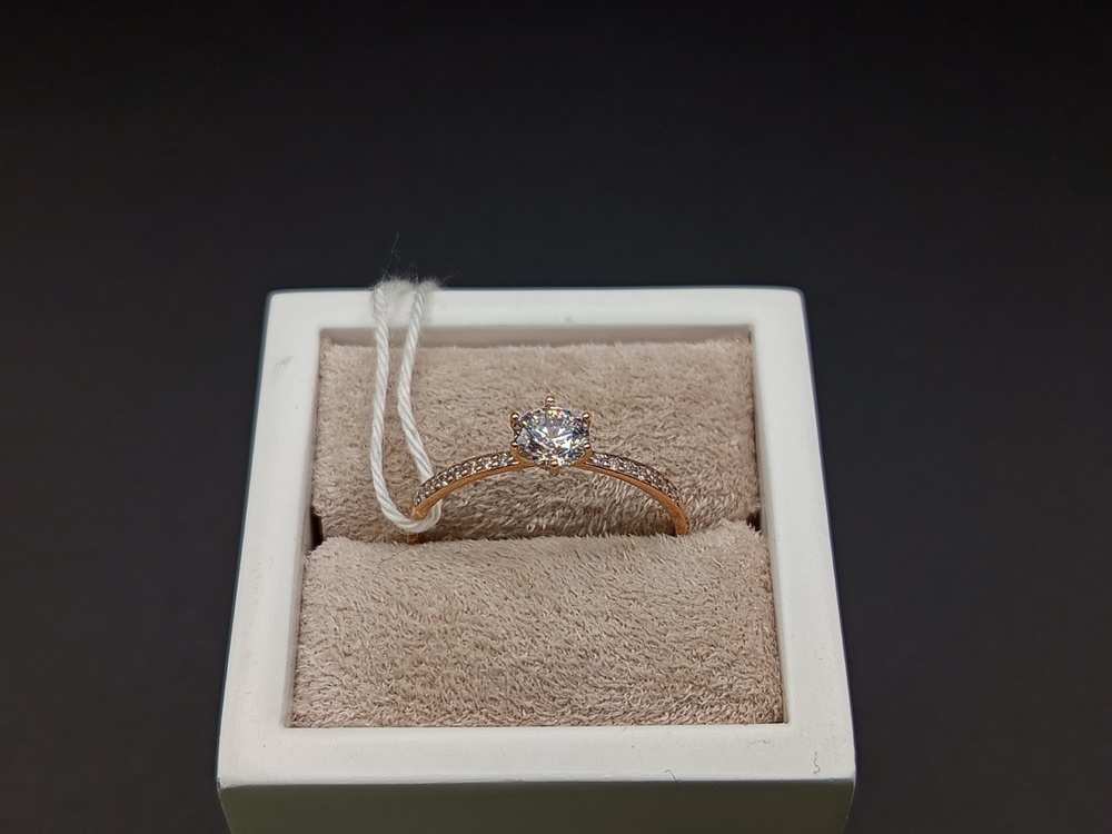 КОЛЬЦО С КАМНЯМИ (Au 585)