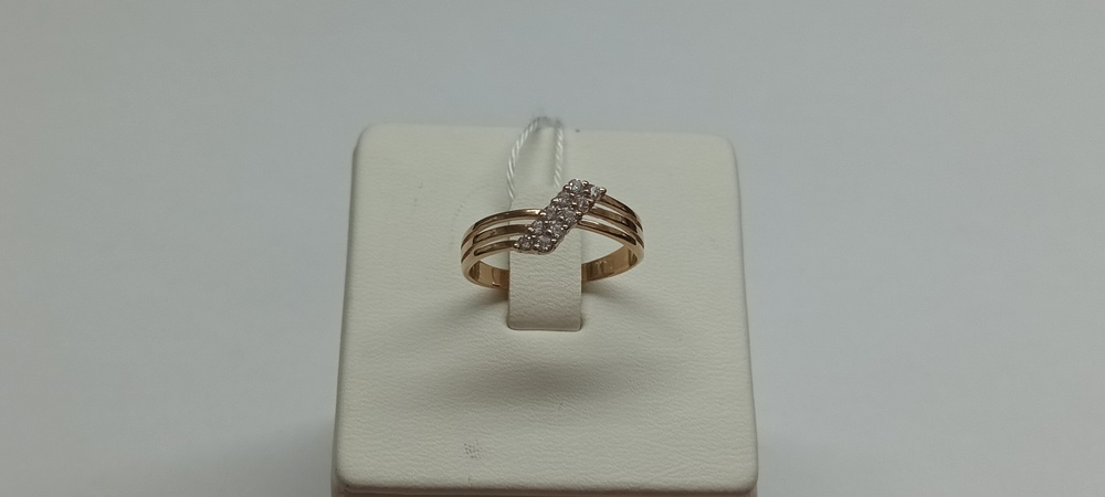КОЛКМИ585 КОЛЬЦО С КАМНЯМИ (Au 585)