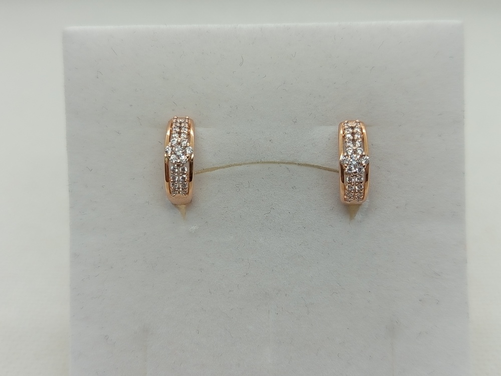 СКМИ585 СЕРЬГИ С КАМНЯМИ (Au 585)