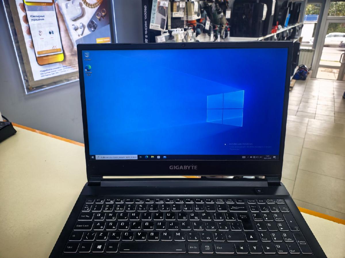 Ноутбук Gigabite; Core i5-10500H, GeForce RTX 3060, 16 Гб, 512 GB, Нет