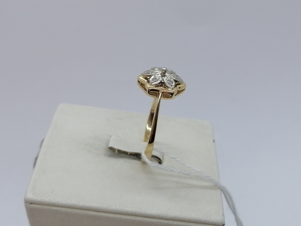 КОЛЬЦО БРИЛЛИАНТ Au 750