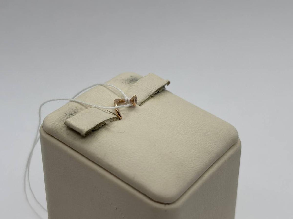 ПИРСИНГ В НОС с камнем (Au 585)