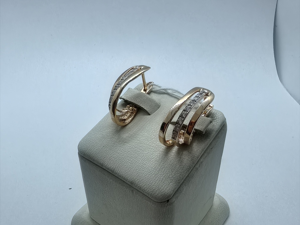 СЕРЬГИ С КАМНЯМИ (Au 585)