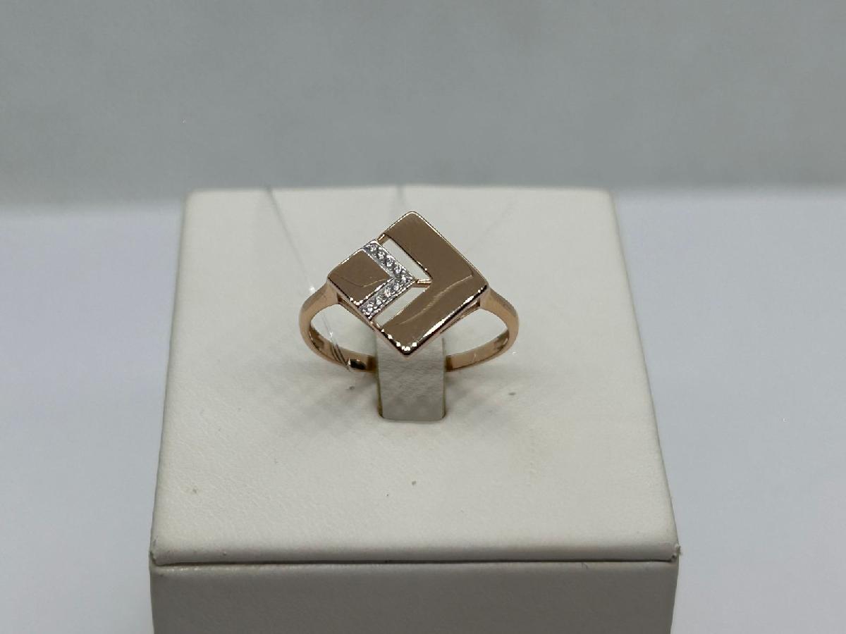 КОЛЬЦО С КАМНЯМИ (Au 585)