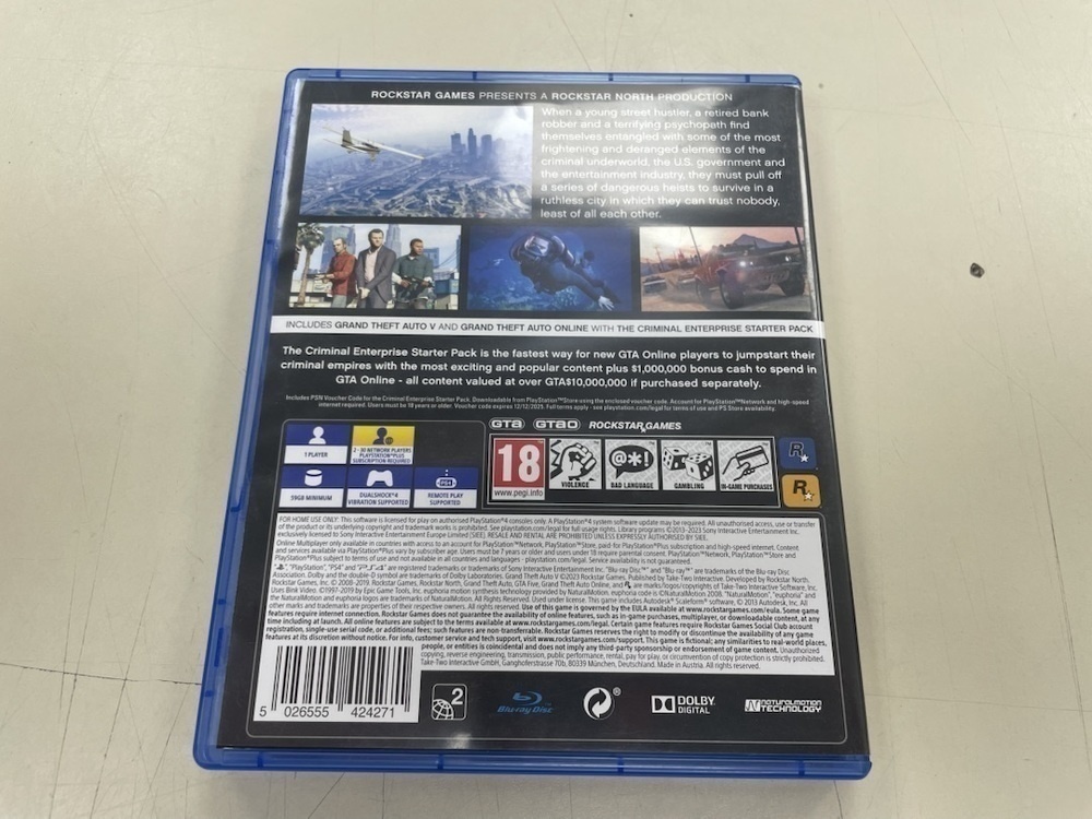 Игра Playstation 4 GTA 5